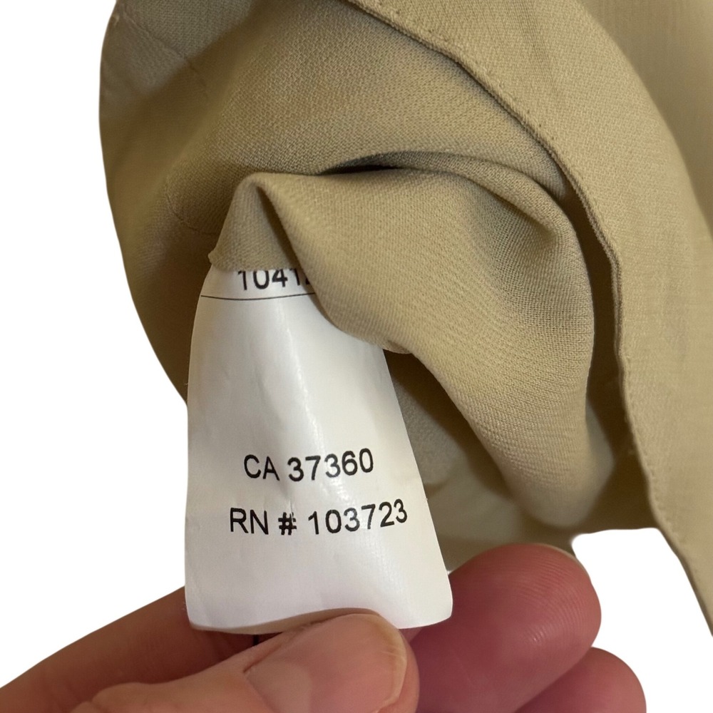 Giorgio Armani Beige Draped Sleeveless Top Made in Italy Size 42 - Picture 9 of 9